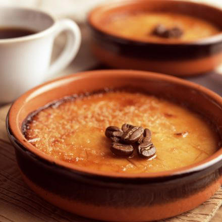 Crème brulée au café